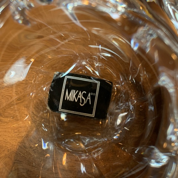 MIKASA Crocus crystal glass candleholder with tea lights - Picture 2 of 7